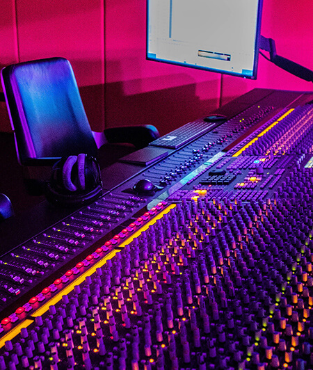 Mixing Console at Manchester Recording Studios